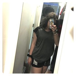 champion grey workout top